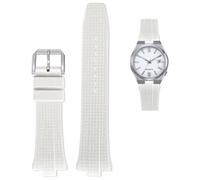 PURYN Correa de reloj de goma FKM Fluoro para la colección Citizen TSUYOSA NJ0150 NJ0151ME, pulsera colorida para hombres y mujeres(White)