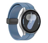 PURYN Correa de silicona original para Samsung Galaxy Watch 6 Cassic 43 mm 47 mm 5pro 45 mm reloj Fe 4 5 6 7 40 44 mm Pulsera de hebilla magnética Banda de vigilancia(Blue-B,For Watch 4 Series)
