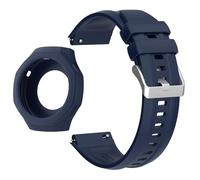 PURYN Correa de silicona para Huawei Watch GT5 Pro 46mm correa de reloj inteligente funda protectora(Ink Blue Bundle)