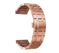 PURYN Stainless Steel Luxury Band For Galaxy Watch 5 Pro 40/44mm 42/46mm For Huawei Gt 2/3 Pro Metal Strap 20mm 22mm WatchBands(Rose Gold-Tool,Watch4 46)