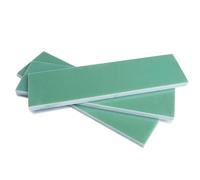 Purzen FR4 Placa De Fibra De Vidrio Resina Epoxi Verde Ultra Fina Aislamiento Eléctrico Alta Temperatura PCB Componentes Electrónicos Aplicaciones Industriales CNC,50mmx50mmx0.8mm（10pcs）