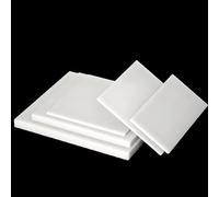 Purzen Placa de Plástico ABS Blanca, Panel Rígido y Moldeable para Corte Láser, Fresado CNC, Manualidades, Modelismo, Prototipos, Señalización Interior,100 * 200 * 6mm