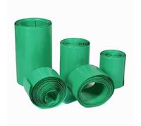 Purzen Tubo Termorretráctil PVC Verde 100mm 150mm 200mm Batería Wrap Sleeve para 18650 21700 Paquete Batería Aislamiento Protección,7mm（10m）