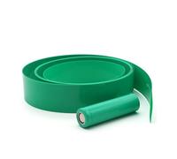 Purzen Tubo Termorretráctil PVC Verde 5m,Agrupación de Cables y Protección para Reparación Eléctrica y Proyectos DIY,50mm（5m）