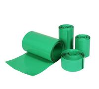 Purzen Tubo Termorretráctil PVC Verde 5m,Tubo Ignífugo para Protección de Batería y Aislamiento Eléctrico DIY Electrónica,40mm（5m）
