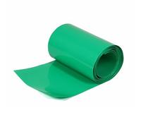 Purzen Tubo Termorretráctil PVC Verde 5m,Tubo Impermeable para Cableado Automotriz y Uso Doméstico, Flexible Resistente,75mm（5m）