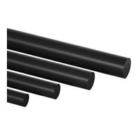 Purzen Varilla Redonda sólida de plástico ABS Negra 50-75 mm x 500 mm, Material Redondo mecanizable para Aplicaciones de Bricolaje, prototipos y componentes Personalizados,70mm500mm2PCS
