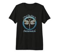 Puse el descaro en Sassenach Dragonfly Scottish Outlander Camiseta Premium