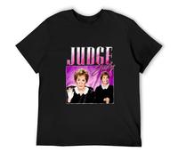 PUSFRZO Camiseta de manga corta con cuello redondo Judge Judy Appreciation, Negro, L