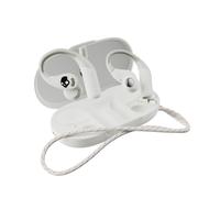 Skullcandy Push 540 Open Auriculares Open Ear Inalámbricos Bluetooth Resistentes al Agua y al Sudor, 42 Horas de Autonomía, Banda Magnética Separable, Ajuste Seguro - Blanco