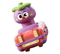 Push and Go FRICCIÓN COCHE POTRADO, CAMIONES DE TOYA PARA NIÑOS | Coche de acrobacias de imagen vegetal con cabezal giratoria de 360 ° - Juguetes de camiones seguros para el cumpleaños Año Nuevo Nía