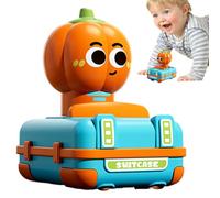 Push and Go Friction Powered Car, Cute Cartoon Shape Stunt Car, Safe Truck Toys, Birthday New Year Christmas Easter Present, Durable Vehicle Toy for Children’s Playtime