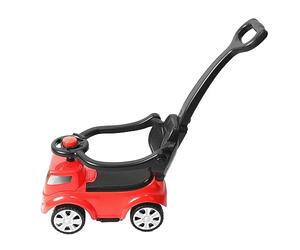 Push Baby Ride Corcule, Cochecito de Mano Recién Nacido con Volante de Silbato, Rueda Delantera Universal, Rojo para Viajar y Uso Al Aire Libre