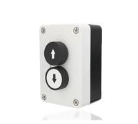 Push Button Switch Box Up/Down Arrows 2 Ways Hoist Roller Door Lorry Tail Lift Control with Protective Box Double Insulated