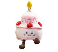 Push Canting Cake - Cake Music Bolle, Happy Birthday Canción Plushing Plush | Primer juguete para tarta de cumpleaños, muñeca de tarta musical para niños y niñas, peluche de peluche, juguete