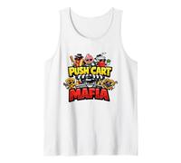 Push Cart Mafias Joke | Montar en carritos de Golf Sin Humor para golfistas Camiseta sin Mangas