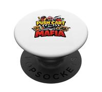 Push Cart Mafias Joke | Montar en carritos de Golf Sin Humor para golfistas PopSockets PopGrip Adhesivo