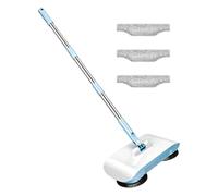 Push Mop Manual Cleaning - Broom Mop 180 Rotating Head and 3 Cloths