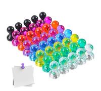 Push Pin Magnets,40 Piece Map Tacks,Magnet Push Pins|Enhance Your Space with These Magnetic Pins, Designed For Versatility and Convenience. The 40-Piece Set Includes Colorful Magnetic PinsThat Are P