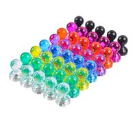 Push Pin Magnets - Strong Neodymium Small Pins, Powerful Holding Magnet Fridge Tacks, Stainless Steel Office Map Thumbtacks, Magnetic Notice Board Poster Hangers - For School Refrigerator Lockers