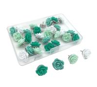 Push Pins Thumb Tacks Decorative Colorful Flower Pins Rose Pin Bulletin Board Tacks For Cork Office Home Cork Pushpins