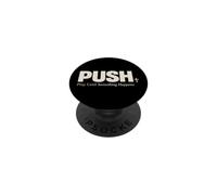 Push Pray Until Something Happens Christian Faith PopSockets PopGrip Adhesivo
