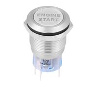 Push Start Button - Metal Button Push Auto Engine Accessories | DIY Car Decoration Automotive Starts With LED, Engine Start Ignition Protective