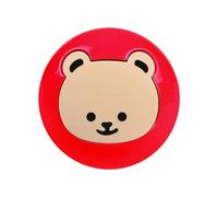 Push To Start Button Cover - Cute Bear Protection For Vehicle Interiors Universal Swing Design, Authentic Polished Animal Motif + Self Adhesive Backing | High Strength Zinc Alloy Guard For Tr