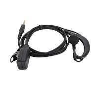 Push To Talk, Auricular con Forma de G para Zello, Voxer, Tableta de Teléfono Inteligente con Clip de Solapa, para Aplicación de la Ley, Deportes