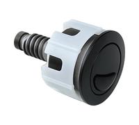 Push Toilet Button, Toilet Button Chrome, Rustproof Round Double Flush Bathroom Accessory, Easy Install for Home, Dorm, Apartment Use, 1.93x2.95 Inches, 1 Piece, Lightweight 36g