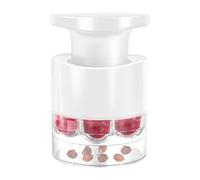 Push-Type Cherry Corer Tool, 7-Hole Fruit Core Remover With Non-Slip Base And Spring Mechanism, Visible Pit Extraction:, Featuring Food-Grade Abs Construction Material