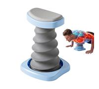 Push Up Assist Trainer, Automatic Rebound Support Tool, 11.81inches Ergonomic Fitness Device, Cloth Sponge PP Build, 40kg Spring Resistance System, Beginner Strength Training Design, Home Gym Office