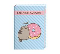 Pusheen 17-Monats-Kalenderbuch A5 2024/2025: 17 Monate ab August 2024. Praktischer Kalender für Schule und Uni mit flexiblem Einband und Lesebändchen. Buchkalender mit niedlichen Katzen-Cartoons.