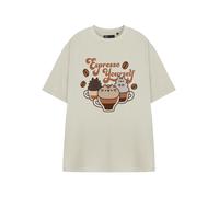 Pusheen Beige Espresso Yourself Camiseta de manga corta Mujeres