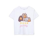 Pusheen Blanco Pizza Purrty Camiseta de manga corta Chicas