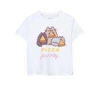 Pusheen Camiseta Pizza Purrty de Manga Corta Niñas (NS8402)