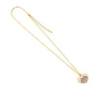 Pusheen collar con colgante pink and gold heart
