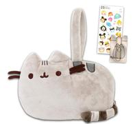 Pusheen el gato - Juego de monedero para niñas, paquete con pulsera de gato de 8 pulgadas, calcomanías y cartera móvil | Cartera Pusheen the Cat para mujer, Varios colores, Pusheen the Cat Plush