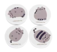 Pusheen - Gomas - Pack de 4 (Talla Única) (Rosa, Blanco, Gris)