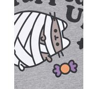 Pusheen Gris Halloween Camiseta de manga corta Mujeres