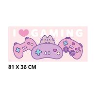 Pusheen 'i love gaming' xxl kawaii aesthetic mouse pad - alfombrilla d