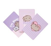 Pusheen, Lote de 3 cuadernos A6 de tapa blanda 64 páginas Colección Momentos