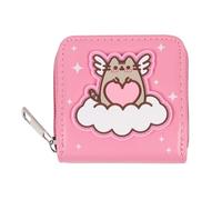 Pusheen Monedero pequeño Rosa para Mujeres, Cremallera, Gato (Gatito Rosa)