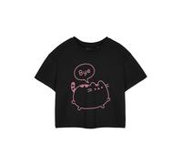 Pusheen Negro Bye Camiseta corta de manga corta Mujeres