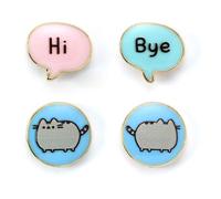 Pusheen pack de 2 pendientes stud 'hi , bye'