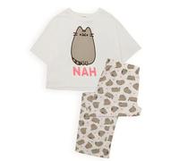 Pusheen Pajamas Adultos de Adultos Cat Nah Camiseta Pantos PJS - X-Grande