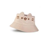 Pusheen Sombrero de Pescador Beige de Mujer The Cat | Gorro Facial novedoso con Orejas 3D | Ropa Casual para protegerse del Sol | Accesorio clásico de Dibujos Animados | Mercancía de Sombreros