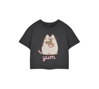 Pusheen - Top Crop Yum Tallarín de Manga Corta para Mujer