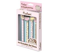 Pusheen Tropical - Paquete de 4 bolígrafos de gel borrables, regalo oficial de papelería escolar
