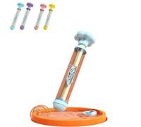 Pusher Type Fun Fireworks Water Jet Spray Toy, Romantic Firework, Style Water Spray Toy For Couples, Firework Water Gun, For Beach Pool Water Spray (Blue)